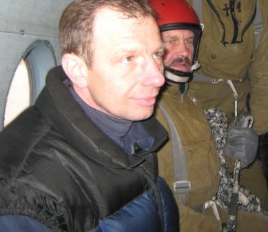 Старщий лётчик - наблюдатель Ловозерского авиаотделения Карпенко Юрий, и инструктор команды Михайличенко С.Е на тренировочных спусках 